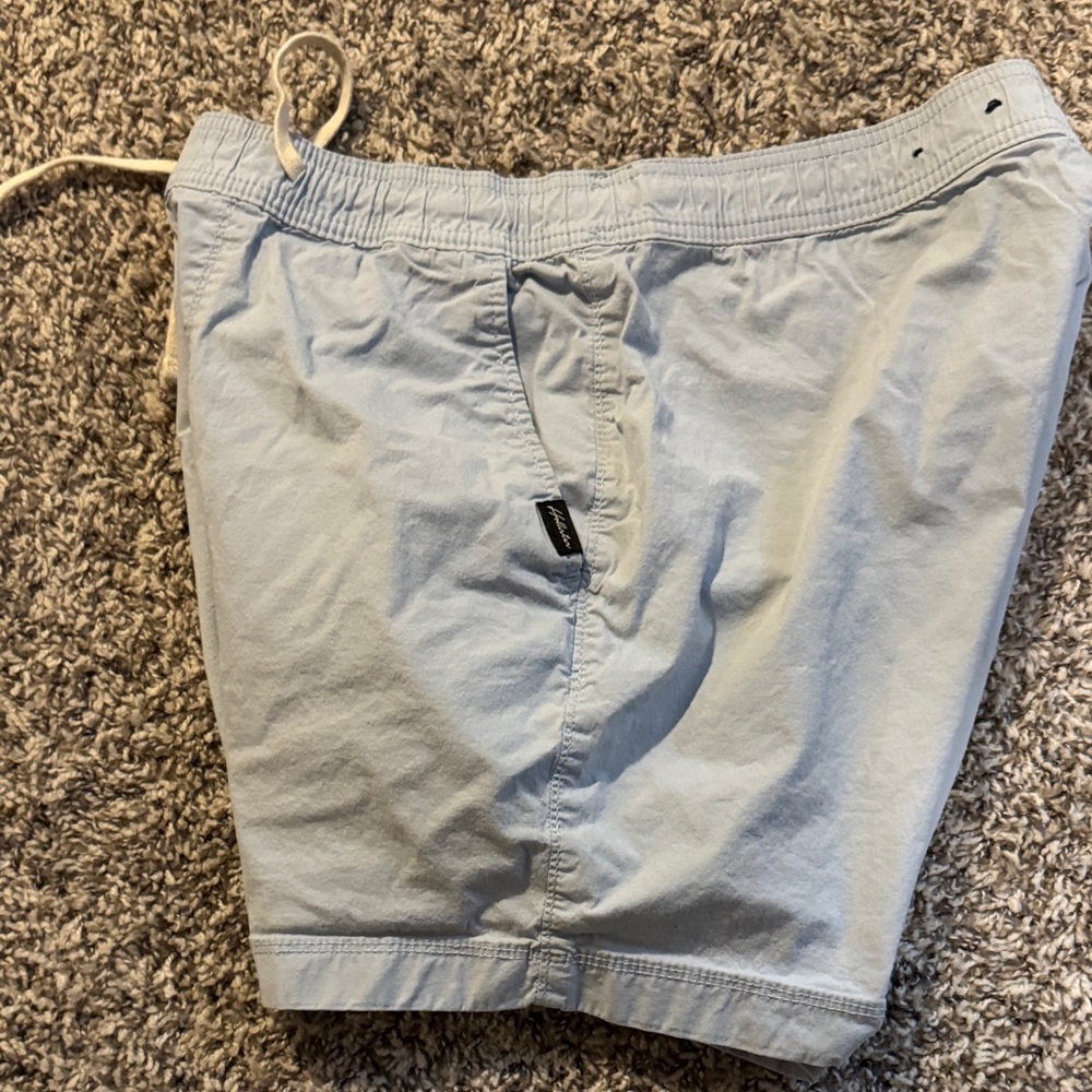 Hollister Epic Flex Light Blue Shorts- 5 in inseam jogger drawstring